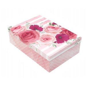 Caixa Presente Retangular P Flores