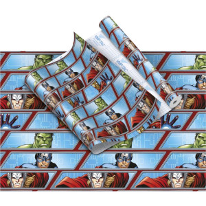 Plastico Adesivo 45cmx10m Avengers