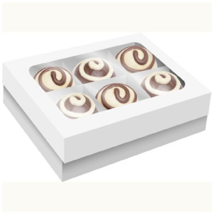 Cx. 6 Bombons Branca Lisa 01x06