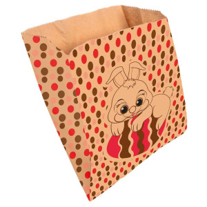 Saco Fundo Reto Kraft 18x13,5x5 Coelhinho 04x50