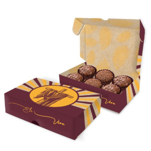 *cx. 6 Doces Pascoa Kraft Crista 01x06