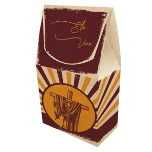 *cx. Doces Pascoa Kraft Crista 01x06