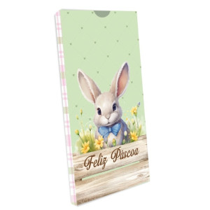 *cx. Barra De Chocolate Pascoa Rabbit 01x10