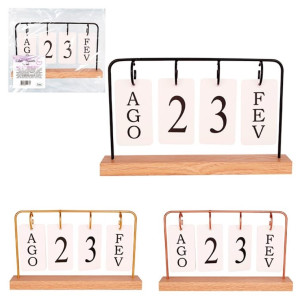 Calendário Permanente Aramado 27 X 16 Cm