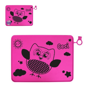 Descanso De Prato Infantil Formato Coruja Em Silicone