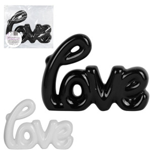 Enfeite Decorativo Com Palavra Love 13 X 9 Cm