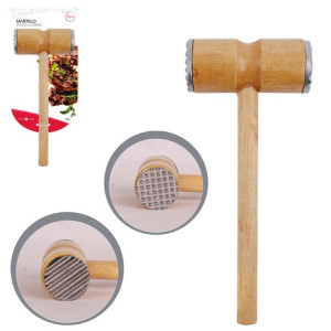 Martelo Para Carne Com Cabo De Madeira 26,5 Cm