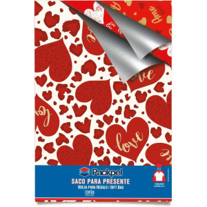 Saco Metalizado 45x60cm Romantico Sortido-120259-60144