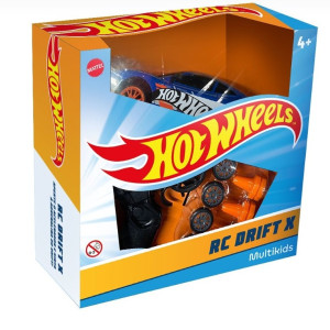 Carrinho R/c 1:24 Hot Wheels Drift X - Azul E Laranja