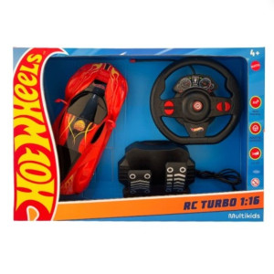 Carrinho R/c 1:16 Hot Wheels Turbo - Vermelho