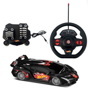 1:16 Hot Wheels Rc Turbo - Preto-BR2445-189-76624