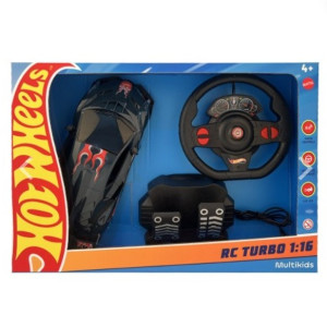 Carrinho R/c 1:16 Hot Wheels Turbo - Preto