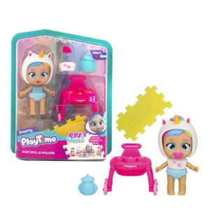 Boneca Cry Babies Playtime Dreamy Com Carrinho-BR2463-734-28837