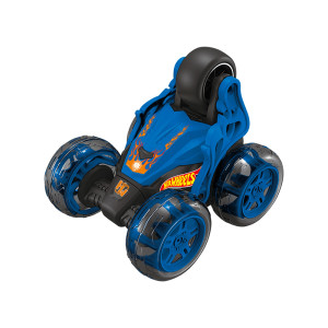 Rc Hot Wheels - Stunt - 4 Canais - Azul - Luz E Som-BR2476-668-31976