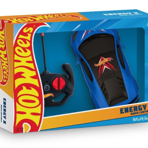 Carrinho R/c 1:22 Hot Wheels Energy X - 4 Canais Azul Com Luz