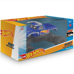 Carrinho R/c 1:20 Hot Wheels Beast - 4 Canais - Azul