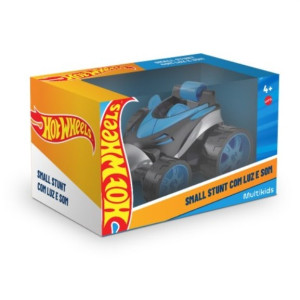 Carrinho R/c 1:24 Hot Wheels Small Stunt - 4 Canais - Azul