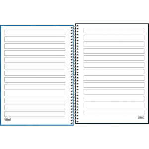Caderno 01x1 Capa Dura Neuro 80fls. Pauta Ampliada-120937-74568
