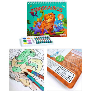 Livro Aquarela Dinossauro C/giz E Aquarela-120748-19544