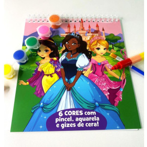 Livro Aquarela Princesas Livro De Pintura-120763-13428