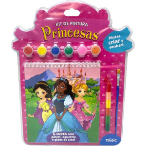 Livro Aquarela Princesas Livro De Pintura