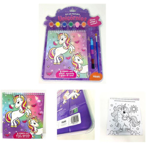 Livro Aquarela Unicornios C/guache E Giz-120766-72750