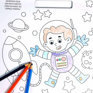 Livro Com Adesivos 100 Adesivos Espaco 28x28cm-120735-89504