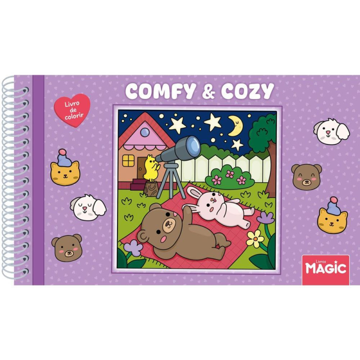 Livro De Colorir Comfy E Cozy 96p Esp C.d. 180g-120898-40291