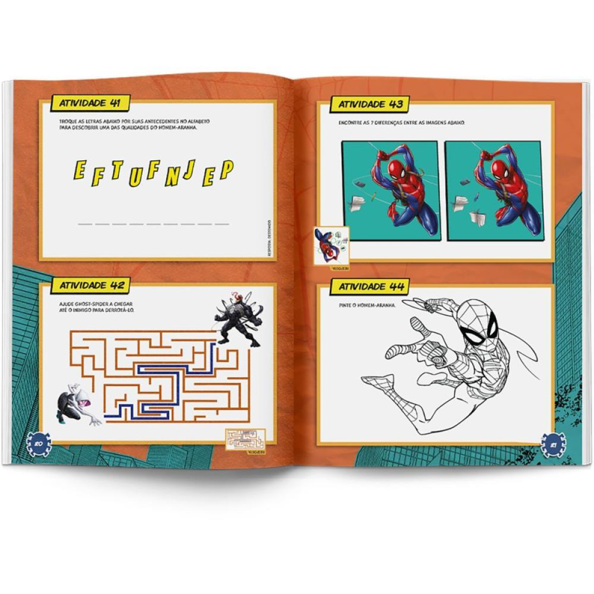 Livro Infantil Colorir 100 Atividades Spider Man-120913-21038