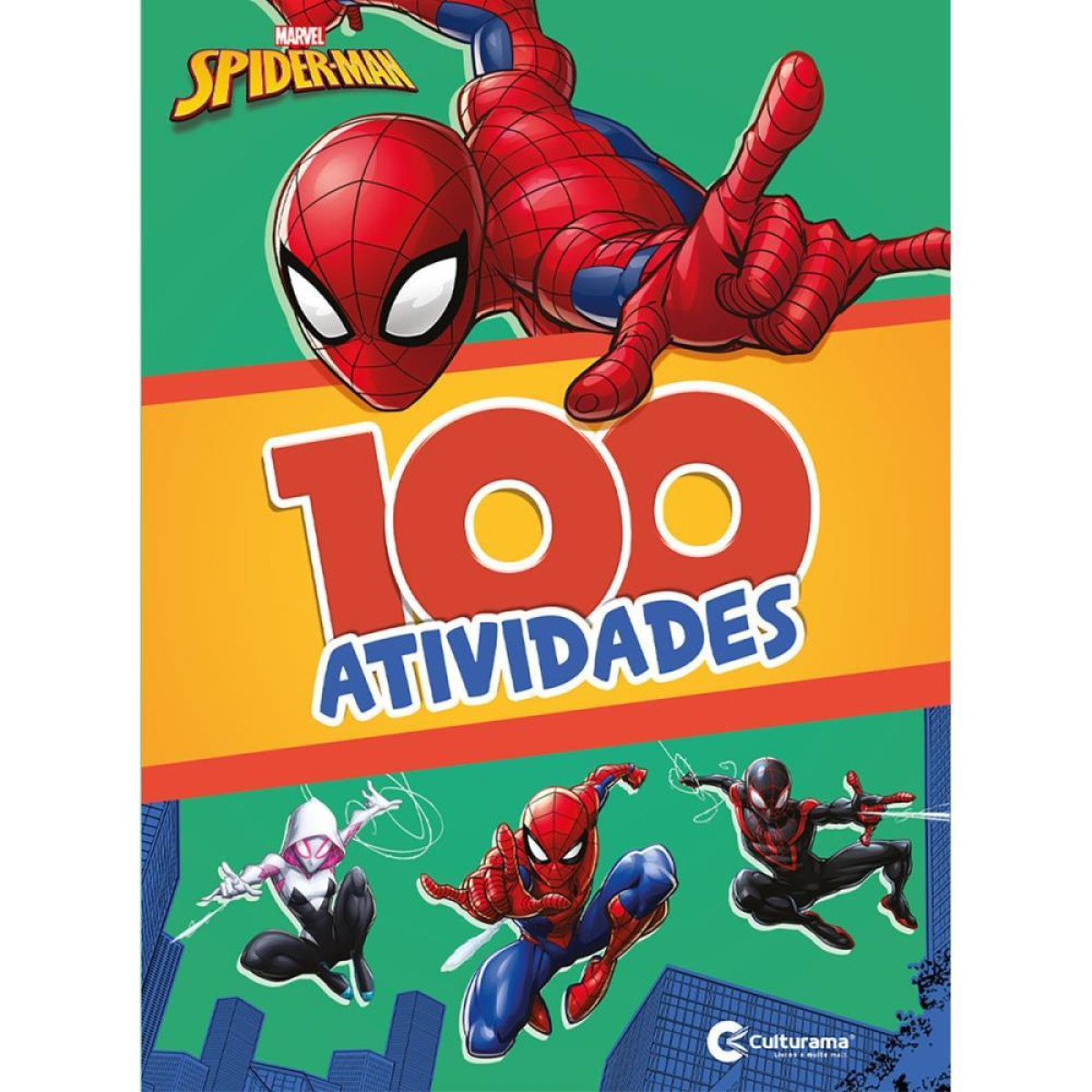 Livro Infantil Colorir 100 Atividades Spider Man-120913-55963