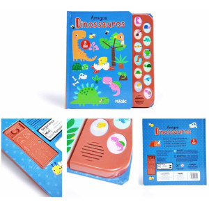 Livro Sonoro Amigos Dinossauros 12 Sons-120741-47769