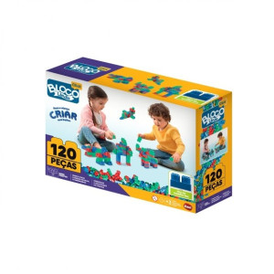 Blocos De Montar Monta Mais Click 120 Peças