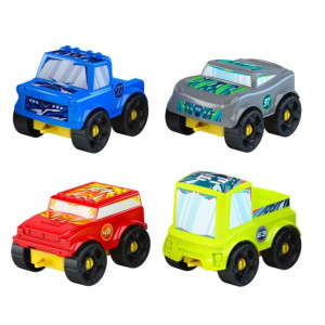 Kit Com 4 Carros Blocolândia Click 24 Peças-XK116-833-96348