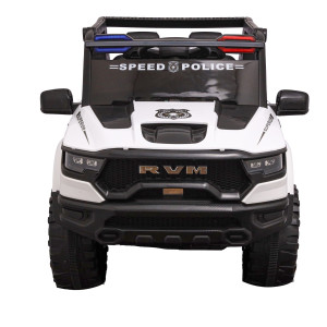 Carro Elétrico Infantil Dodge Ram Polícia Com Controle – 12v