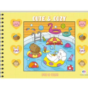 Cute And Cozy Yellow - Livro De Colorir