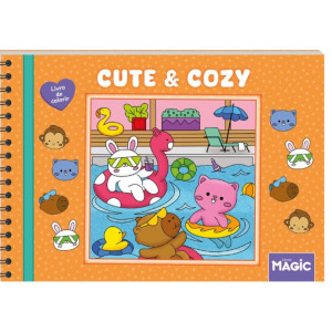 Cute And Cozy Orange - Livro De Colorir