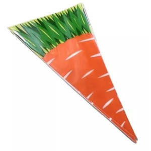 Embalagem Para Trufa/cone Cone Cenoura 14x23cm-104550-72160