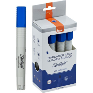 Pincel Quadro Branco Dashligth Recarregavel Azul