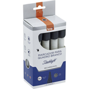 Pincel Quadro Branco Dashligth Recarregavel Preto-118970-85670