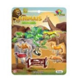 Animais Do Mundo Cartela 9pcs Cx:036-844315-689-97740