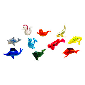 Animais Do Fundo Do Mar Estilo Cartoon Com 10 Peças