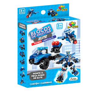 Blocos Montar Policia 8mod Cx:060-844376-55212