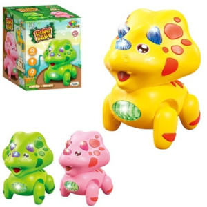 Dinossauro Com Movimento Som E Luz 14 Cm