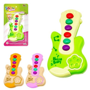 Guitarrinha Com Som E Luz 16 X 9 Cm