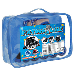 Patins In Line Masc Tam:31-34 Ajustavel Cx:006-844402-93265