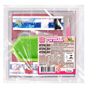 Quadro Desenho Strass 4 Mod 15x15cm Cx:060-844415-23563