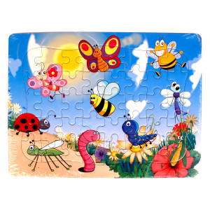 Quebra Cabeca Letras Numeros Animais 28x21 Cx:120-844425-13679