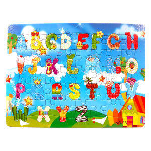 Quebra Cabeca Letras Numeros Animais 28x21 Cx:120-844425-72272