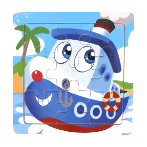 Quebra Cabeca Veiculos Sortido 11x11cm Cx:240-844428-80180