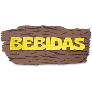 Artigo Para Decoracao Eva Junino Bebidas 57x24cm-119581-72805